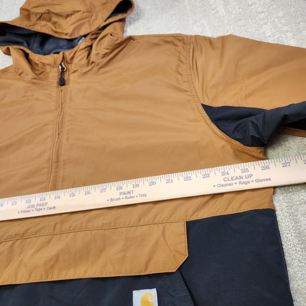 Carhartt Jacket Men Large Rain Defender Rockford Anorak 1/2 Zip Pullover Work